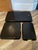 Vintage Japanese Black Lacquer Serving Trays For Sale - Image 9 of 12