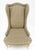 Late 20th Century Tall Back French Provincial Cabriole Legs White Wash Finish Legs Wing ArmChair For Sale - Image 5 of 8