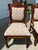 Antique Eastlake Victorian Carved Pierced Walnut Upholstered Side Chairs on Curved Front Legs and Castor Feet- a Pair For Sale - Image 4 of 12