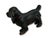 Vintage 1930s Smaller Size Hubley Mfg. Co. Cast Iron Cocker Spaniel Dog Doorstop in Rare All Black Paint For Sale - Image 13 of 18