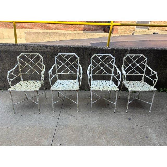 Professionally Restored Calcutta Patio Chairs by Brown Jordan- Set of 4 For Sale - Image 11 of 11
