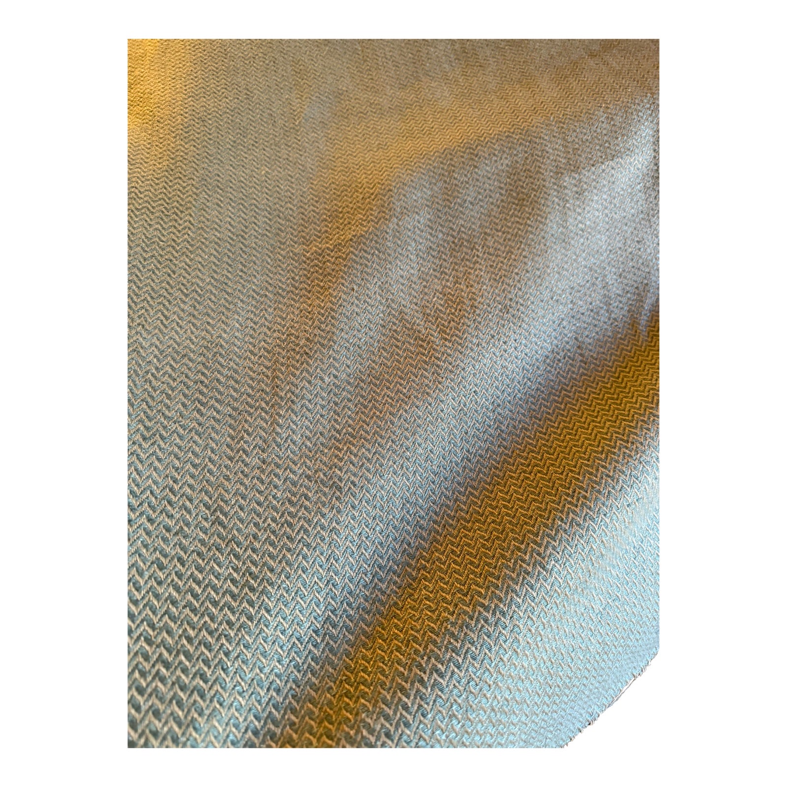 Ralph Lauren Coloma Herringbone Linen Fabric - 8 Yards | Chairish