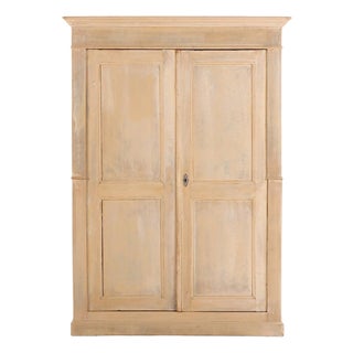 Belgian Painted Softwood Armoire, C. 1880 For Sale