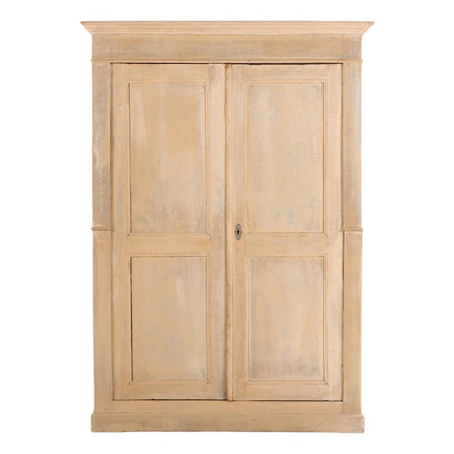 Belgian Painted Softwood Armoire, C. 1880 For Sale