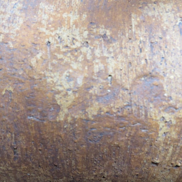 Rustic Large Japanese Pottery Sculpture from Joan Brown, 1970s For Sale - Image 3 of 11