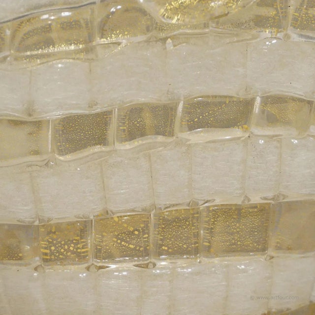 Gold Ercole Barovier for Barovier & Toso Attr. Glass Basket Circa 1940ties For Sale - Image 8 of 10