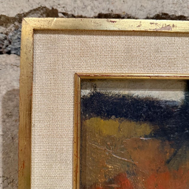 Abstract 1960s MCM Abstract Artwork Oil Painting Mexico City For Sale - Image 3 of 9