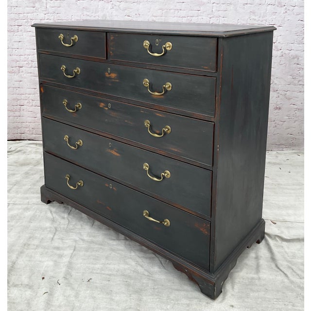 Georgian Ebonized Chest of Drawers For Sale - Image 10 of 12