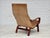 Scandinavian Highback Lounge Chair in Leather and Bentwood, 1970s For Sale - Image 11 of 18