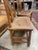 Vintage Pair Asian Elmwood Oriental Wood Yoke Back Dining / Side Chairs For Sale - Image 6 of 18