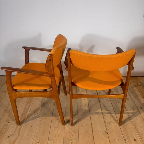 Vintage Armchairs by Erik Buch, 1960s, Set of 6 For Sale - Image 4 of 8