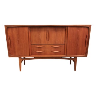 High Board in Teak from Georg Petersens Møbelfabrik, 1960s For Sale