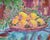 Still-Life Composition Painting of Lemons Including the Antiqued Gold Wood Frame For Sale - Image 4 of 6