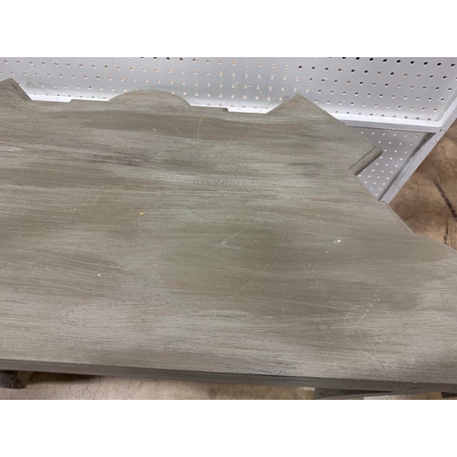 Boho Chic Painted Decorator Carved Console Table For Sale - Image 10 of 12