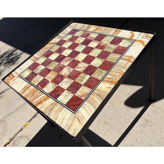 Folk Art Mid 20th Century Amazing Oversize Marble Game Table For Sale - Image 3 of 7