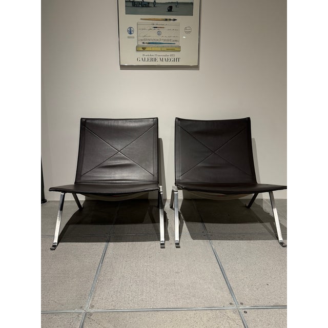 Mid-Century Modern Pair of Poul Kjaerholm Pk22 Chairs For Sale - Image 3 of 13