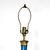 Neoclassical Lapis Lazuli Blue Plated Solid Brass Column Table Lamp For Sale - Image 10 of 13