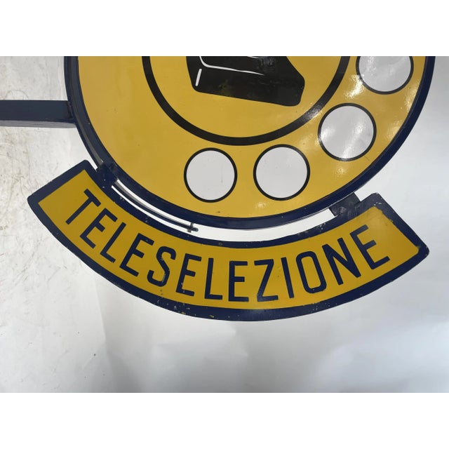 Double-Sided Teleselection Sign in Metal For Sale - Image 10 of 13