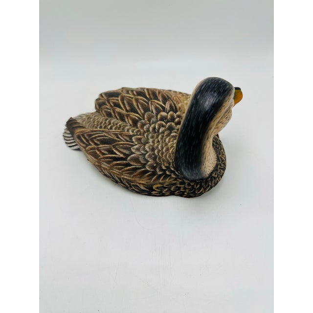 Vintage Duck Carving For Sale - Image 4 of 6