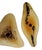 Mid-Century Murano Style Asymmetrical Amber & Tortoiseshell Blown Glass Wall Art Installation Plates - Set of 3 For Sale - Image 9 of 10