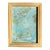 Vintage Boho Miniature Abstract Painting in Wood Frame For Sale