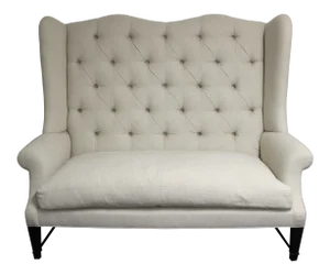 Tufted Wing Back Sofa