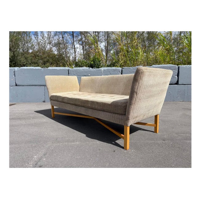 Designer Sofa With X-Base Stretcher For Sale - Image 12 of 16