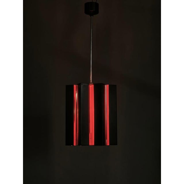 Rare sculptural pendant light produced by napako in czechoslovakia during the 1960s. This distinctive mid-century modern...