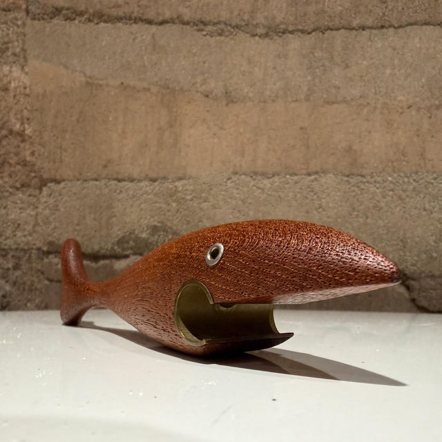 Danish Modern Fish Shark Bottle Opener Arne Basse Mid Century For Sale - Image 9 of 9