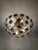 Vintage Solid Brass Palm Leaf Statement Chandelier Flush Mount Lighting Ceiling Light For Sale - Image 11 of 12