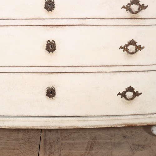 White French Bow Front Chest of Drawers For Sale - Image 8 of 12