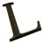 Antique Bronze Letter "L" Hanging Wall Signage For Sale