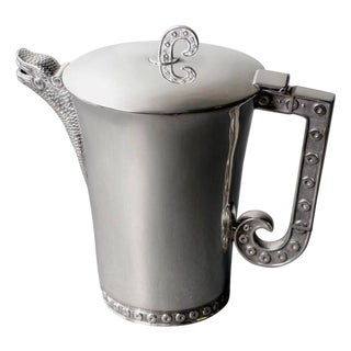 Rare and Stunning Sterling Silver Pitcher by Tane Orfebres For Sale