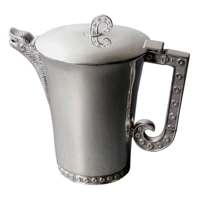 Rare and Stunning Sterling Silver Pitcher by Tane Orfebres For Sale
