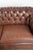 Vintage English Chesterfield 2.5-seater Sofa in Brown Cowhide For Sale - Image 6 of 17