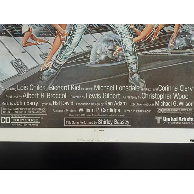 Moonraker Movie Poster with Roger Moore For Sale - Image 9 of 15