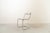 Set of Four Tubular Steel Chairs, Space Age, Upholstered in White Suede. C. 1970, Set of 4 For Sale - Image 6 of 13