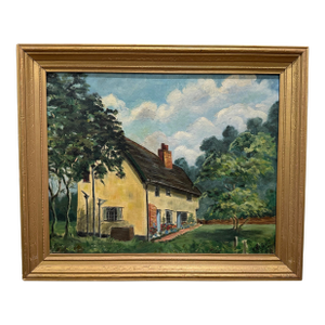 Ruby Knight-Herndon 1959 Suffolk England House Oil Painting