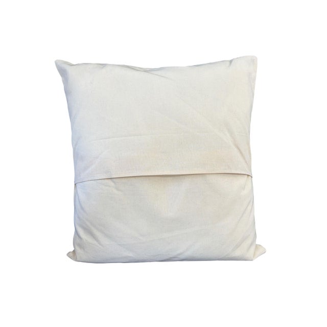 Mexican Otomi Textile Hand Embroidery Pillow 16" W For Sale - Image 9 of 9
