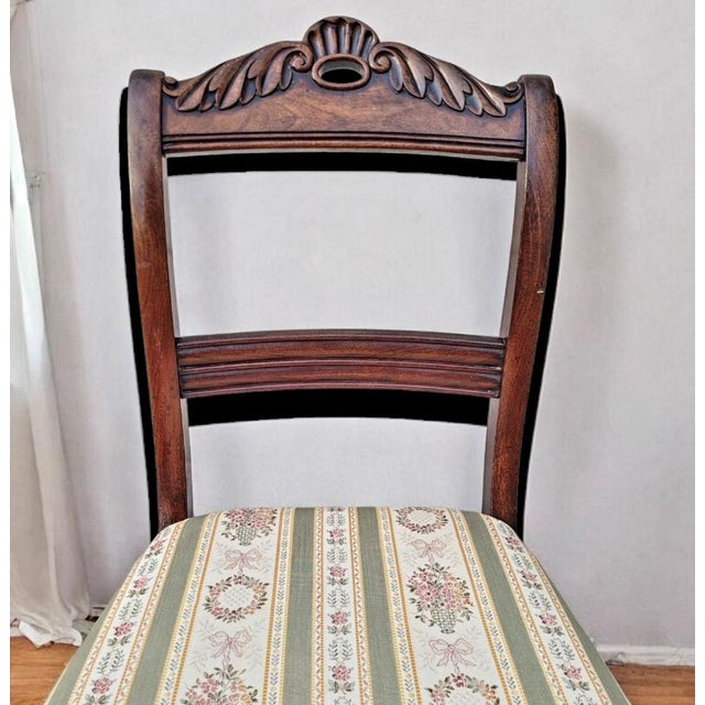 Antique French Louis Philippe Dining Chairs in Wood, 1800s, Set of 2 For Sale - Image 6 of 11