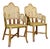 Vintage French-Style Rattan Bistro Side Arm Chairs With Handwoven Cane – Pair For Sale