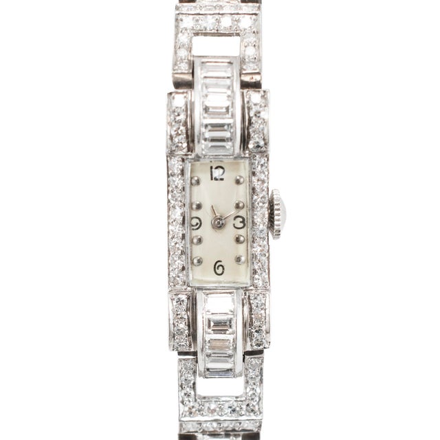 Brand: Blancpain Gender: Ladies Metal Type: 900 Platinum Length: 6.50 inches Width: 10.00 mm Weight: 41.61 grams Vintage...