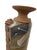 Late 20th Century Brutalist Terracotta Sculptural Vase With Relief Faces For Sale - Image 9 of 18