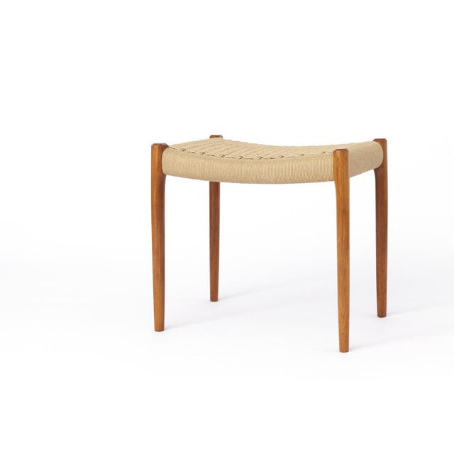 Vintage Stool in Teak by Niels Moller Ottoman, 1950s For Sale - Image 3 of 8