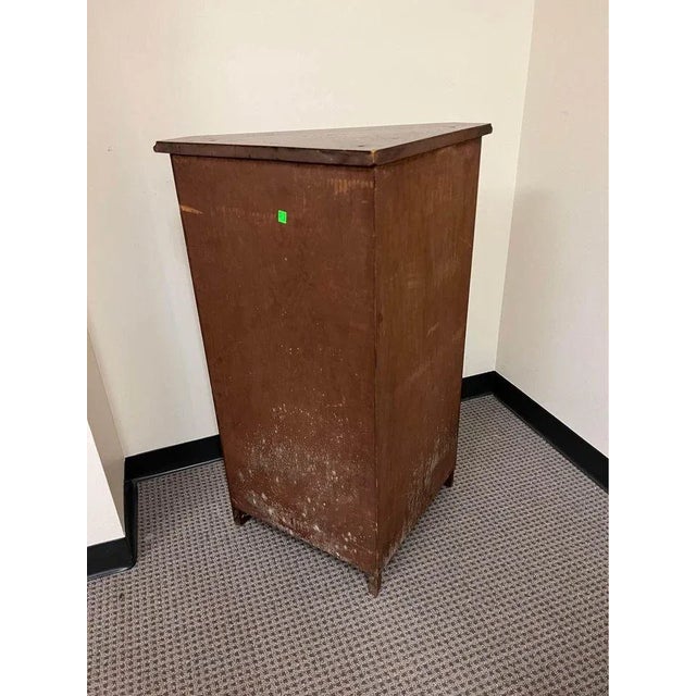 Wood George III Style Satinwood Inlaid Mahogany Two-Part Coner Cabinet. Circa 1840. For Sale - Image 7 of 11