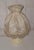 Vintage Table Lamp with Cream Plastic Base and Beige Fabric Shade, 1970s For Sale - Image 4 of 7