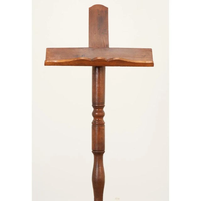 French 19th Century Turned Oak Book or Music Stand For Sale - Image 4 of 9