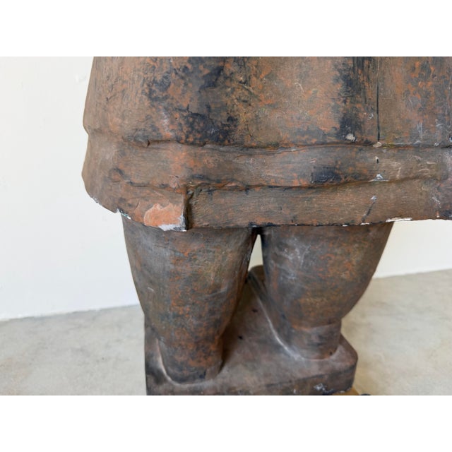 Chinese Life-Size Terracotta Warrior Free Standing Floor Sculpture For Sale - Image 12 of 12