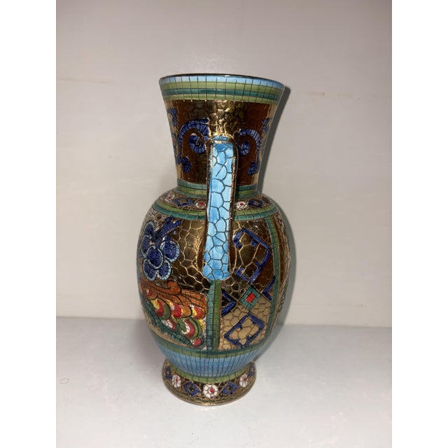 1950s Vintage Majolica Vase by Deruta, 1950 For Sale - Image 5 of 11