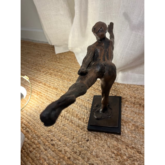1980s Bronze Finish Sculpture Replica of Degas’ Dancer For Sale In Tampa - Image 6 of 13